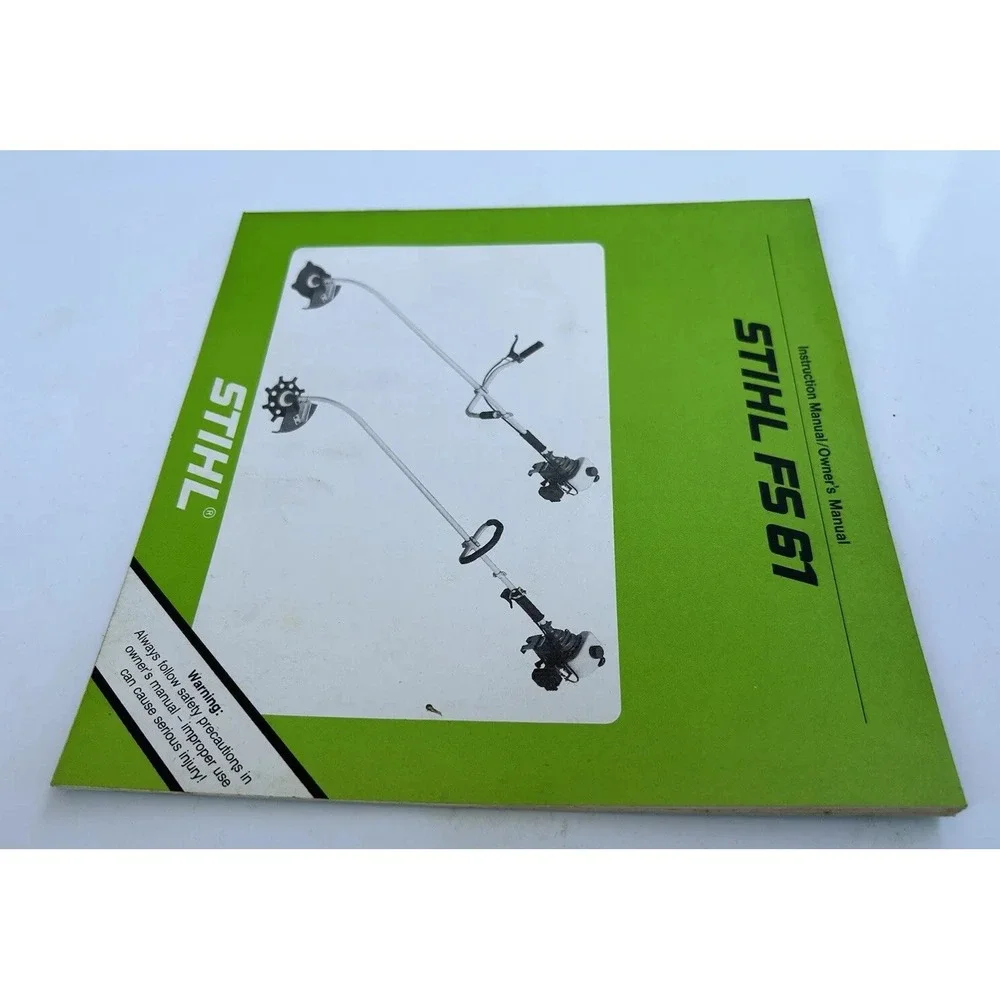 Stihl‎ FS 61 Brushcutter WeedEater WeedWhacker Instruction Owner Operator Manual